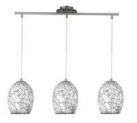 Artistico Pendelleuchte 3x E27 Sospensione Coperta Luce Moderna IN Cromo Interno