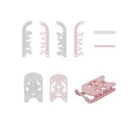 Artistico ponte da sci elastomero Craft Cast eccellente per imprese di vacanza e donazioni personalizzate Natale silicone cast