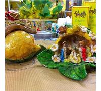 Artistico Presepe Siciliano Interamente Realizzato e Decorato a Mano - Collezione Frutti: Limone