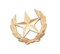 Artistico Raccolta Simbolo Spilla Metallo Stella di Grano Emblemi Elegante Decorazione Grano Stella Spilla Pin Per Abbigliamento E Borse Culturale, Grande, come descritto