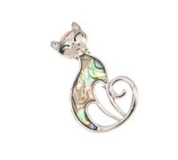 Artistico Rame Gatti Risvolto Pin Multiuso SafetyLocks Spilla Gioielli Moda Regali Per L'usura Quotidiana Gatti/Piume Gioielli Unici, Misura unica, come descritto