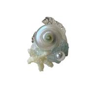 Artistico regolabile Creatura del Mare Anelli con Stelle Marine e Shell Dettaglio Moda Finger Accessori Shell Echinoderm Hoop, One Size, come descritto, come descritto