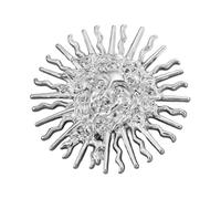 Artistico Sole Divinità Spilla Doppio Colori Opzionale Moda Petto Gioielli per Cappotto e Cappelli Decorazione Sole Divinità Sollievo Spilla, B, come descritto
