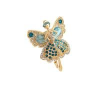 Artistics Ballet Girl Strass Spilla Elegante Accessorio Per Le Donne Abbigliamento Casual O Formale Moda Balletto Gioielli, Misura unica, come descritto