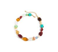 Artistics Collana girocollo con perline in resina con accento vintage in metallo per le donne collana di perline in resina, One Size, come descritto, come descritto