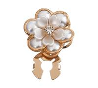 ArtisticS - Gemelli a forma di camelie con perle per migliorare lo stile in occasione di eventi formali, Misura unica, come descritto, come descritto