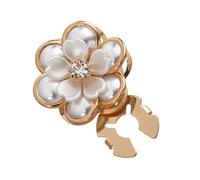ArtisticS - Gemelli a forma di camelie con perle per migliorare lo stile in occasione di eventi formali, One Size, come descritto, come descritto