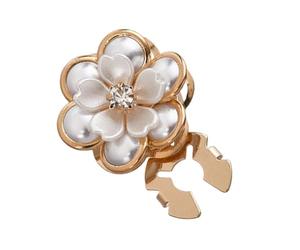 ArtisticS - Gemelli a forma di camelie con perle per migliorare lo stile in occasione di eventi formali, One Size, come descritto, come descritto
