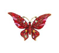 Artistics Spilla A Forma Di Farfalla Rivestimento Lucido Smaltato E Pietra Dettaglio Pezzi Di Gioielli Alla Moda Per L'usura Quotidiana Unico Far, Misura unica, come descritto