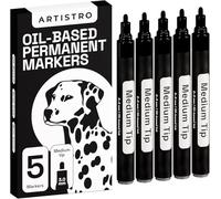 Artistro 5 pack oil paint pens Medium black