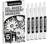 Artistro 5 pack oil paint pens Medium white