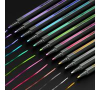 ARTISTRO Confezione da 12 pennarelli metallici per colorare a punta fine, pre-attivati