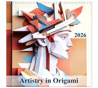 Artistry in Origami (Wall Calendar 2026 12" x 24" / 30 x 60 cm (open)) CALVENDO 12 Month Wall Calendar