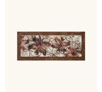 Artitalia Pannello in legno tema astratto in rilievo decori e dettagli in argent