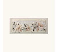 Artitalia Quadro con tema floreale in rilievo decoro in resina e foglia oro 155x