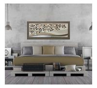 Artitalia Quadro contemporaneo con decori in resina in rilievo e foglia argento