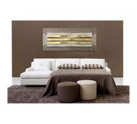 Artitalia Quadro contemporaneo in rilievo 3d con decori in resina e foglia oro 1