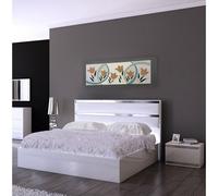 Artitalia Quadro moderno floreale in rilievo decori in resina e foglia oro/argen
