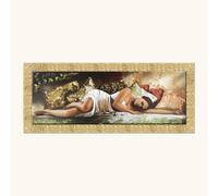 Artitalia Stampa figurativa moderna con cornice oro decori con glitter e brillan