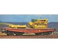 Artitec / Blackstar BS00083 Carro pianale a carrelli Poz FS Italia con BULDOZZER