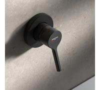 Artiviana Allegro rubinetto doccia per 1 uscita, incluso corpo incasso, R97CA010NE, Allegro nero opaco [Rubinetteria Bagno > Rubinetteria Doccia]