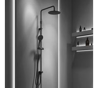 Artiviana Desiderio sistema doccia per rubinetteria esterna o da incasso, R0822AA0NE, Desiderio nero opaco [Rubinetteria Bagno > Colonne Doccia]