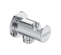 Artiviana Universal presa d'acqua con supporto doccetta, metallo, R0006AC1CR, Universal cromo [Rubinetteria Bagno > Gomito di collegamento a parete]