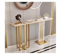 Artiz Consolle Moderna Per Ingresso, Tavolino Stretto E Lungo Per Divano Tavolino Decorativo Rock Slab Tavolino Da Parete Semplice Per Corridoio, Ingresso, Soggiorno(Gold-C,120x30x80cm)