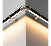 Artiz Corrimano A LED Per Scale Interne, Corrimano A Parete, Ringhiere Tubolari Per Scale, Corridoi, Corridoi, Ville, Maniglioni Da Parete(nero,1.2m/3.94ft)