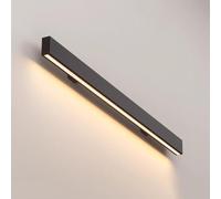 Artiz Corrimano a LED per scale interne, Maniglione a parete per corridoio Villa Corrimano illuminato con sensore di corpo semplice Lunga luce a parete in alluminio(Black-6000k,180cm/5.9ft)