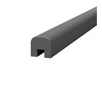 Artiz Corrimano In Legno Per Scale, Canale Superiore Per Ringhiere In Vetro, Corrimano In Vetro Per Vetri Spessi 12 Mm O 1/2 Pollice(Grey,100cm/40in)