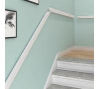 Artiz Corrimano in legno per scale, maniglioni di sicurezza antiscivolo per scale, per mansarde, balconi e corridoi(Bianco,180cm/5.9ft)