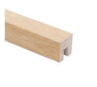 Artiz Corrimano Per Scale In Legno, Ringhiere In Vetro, Canale Superiore Per Ringhiere In Vetro, Per Vetri Spessi 1,25 Cm(Wood,150cm/59in)