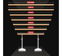 Artiz Sbarra Da Danza Portatile E Autoportante, Sbarra Da Danza Per Esercizi Di Stretching E Danza, Resistente, Con Bilanciamento, Altezza Regolabile Base Antiscivolo Extra Large(Rosa,3.5m/11.5ft)