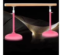 Artiz Sbarra Da Danza Portatile, Sbarra Portatile Indipendente Per Bambini E Adulti, Regolabile In Altezza Da 84 A 120 Cm, Per Esercizi Di Stretching In Palestra(Rosa,1.5m/4.92ft)