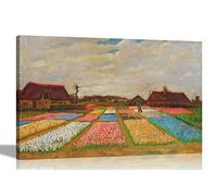 Artley Prints Lettino di fiori in Olanda di Vincent Van Gogh, arte da parete su tela l Pronto da appendere l Immagini di paesaggi l Opera d'arte di paesaggio extra large 101 x 76 cm (40 x 30 pollici)