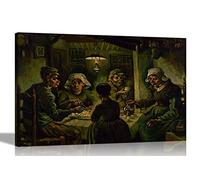 Artley Prints - The Potato Eaters by Vincent Van Gogh - Tela da parete astratta per la casa con stampe moderne incorniciate 40 x 30 cm, formato A3