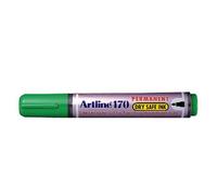 Artline 170 2 mm Dry safe pennarello permanente a punta fine, colore verde, confezione da 12 pezzi