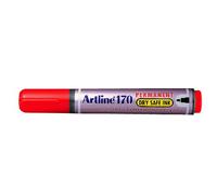 Artline 170 2 mm Dry Safe punta rotonda permanente pennarello - rosso [12 pezzi]