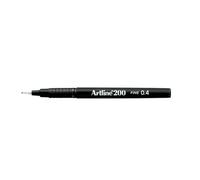 Artline 200 Penna Fineliner 0.4mm Inchiostro Resistente A Sbavature - 12 Pezzi
