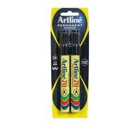 Artline 70 Bullet Nib Pennarello indelebile 2 mm Inchiostro a base di alcol 2 pe
