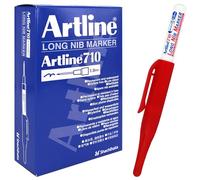 Artline 710 Long NIB Marker - rosso [confezione da 12]