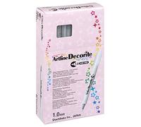Artline 94004 Marcatore Decorite Punta Tonda, Bianco, 1.0 Mm