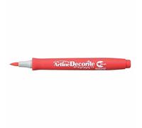 Artline 94013 Marcatore Decorite Punta Pennello, Rosso