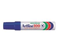 'Artline Confezione da 3 PENNARELLI"100 permanente indelebile punta smussata 7,5 & 12 mm Blu