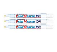 'Artline Confezione da 3 PENNARELLI"Paint 400 XF permanente indelebile punta conica 2,3 mm Bianco