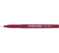Artline EK200 Scuro Rosso Puntafine Disegno Tecnico Evidenziatori extra Fine 12