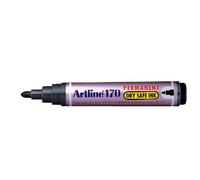 Artline Magnum Sharp EK-170 - Set di 12 pennarelli indelebili neri spessi 2,0 mm, grandi, grandi, grandi, per la redazione, l'arte e l'uso industriale