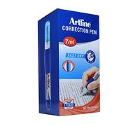 Artline - Penna correttore ultra bianca, punta da 0,7 mm, senza PVC, asciugatura rapida, impugnatura comoda per una scrittura extra liscia, cancelleria per scuola e ufficio, confezione da 10