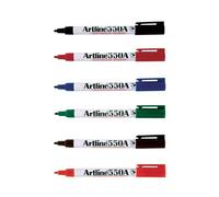 Artline Pennarello per lavagna bianca, punta tonda da 1,2 mm, confezione da 12 p